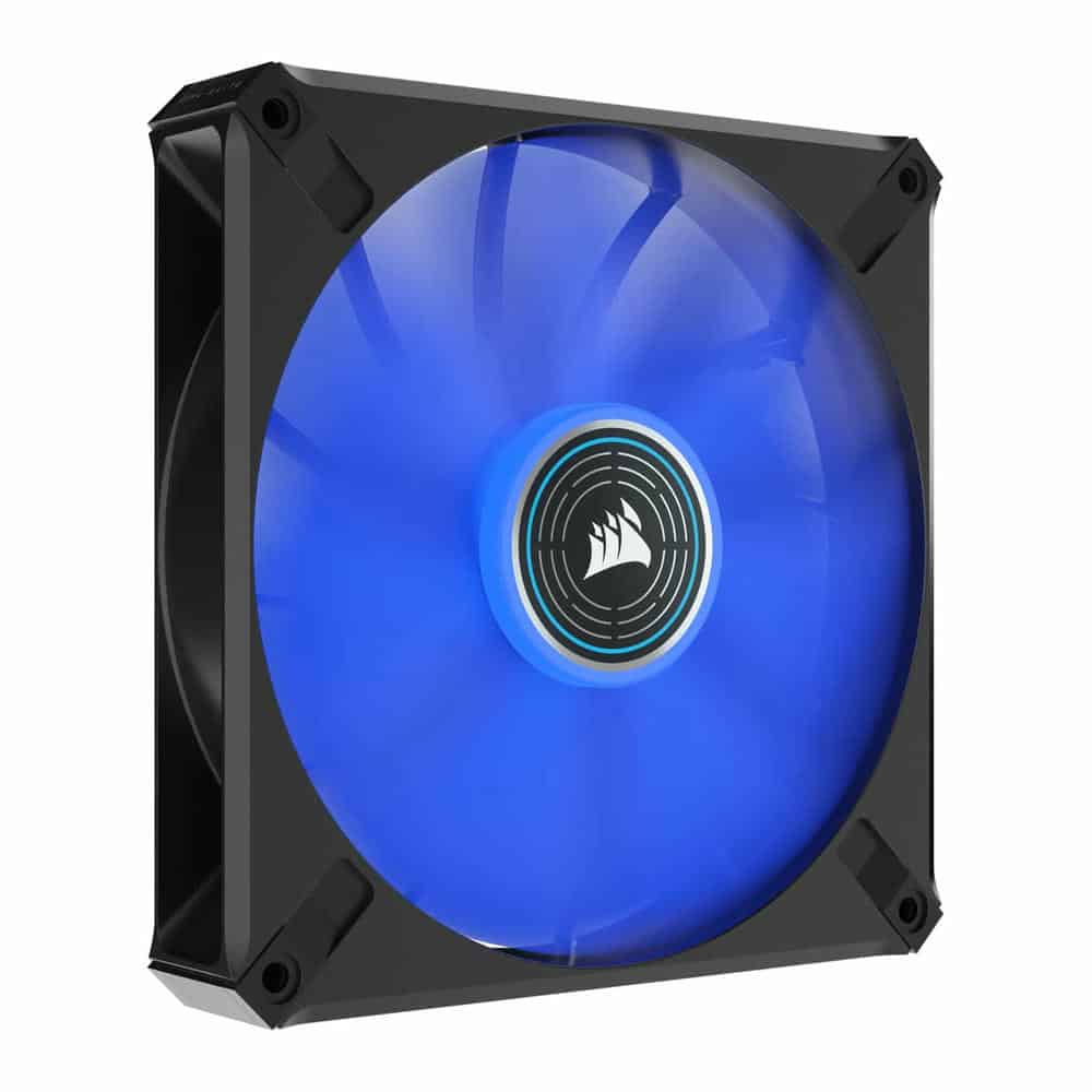 Corsair ML140 LED ELITE 140mm Blue LED Magnetic Levitation Fan Single Pack Black